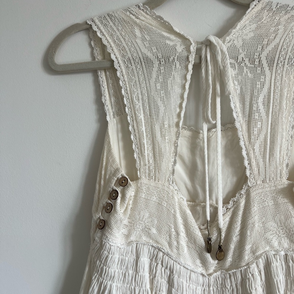 Free People Ivory Mini Dress - Picture 7 of 9